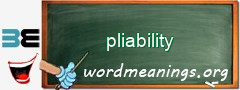 WordMeaning blackboard for pliability